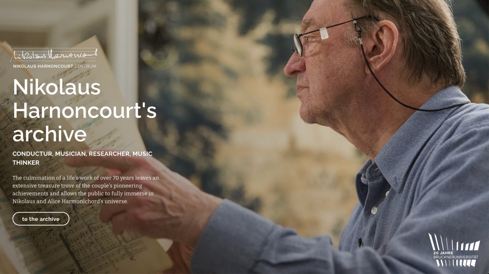 一雙窺視音樂來時路的深情之眼：阿農庫爾的珍貴史料上線